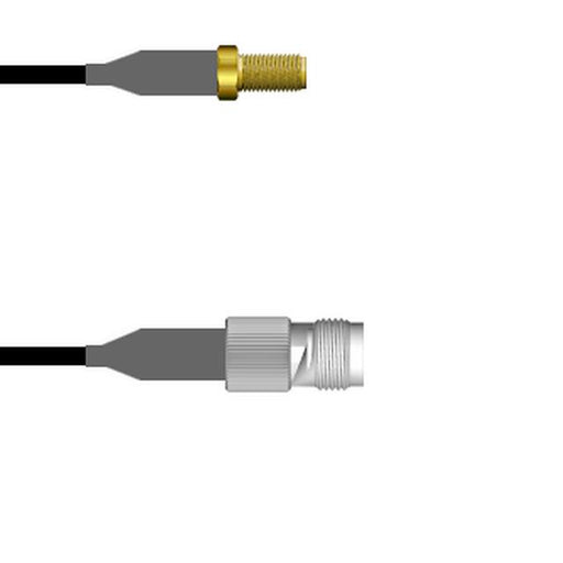 Q-2Z04J0008003M by Amphenol Custom Cable - SMA-SJ/TNC-SJ RG58 3M
