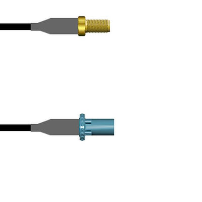 Q-2Z05B0008108I by Amphenol Custom Cable - SMA-SJ/FKRAZ-SP RG58 108I