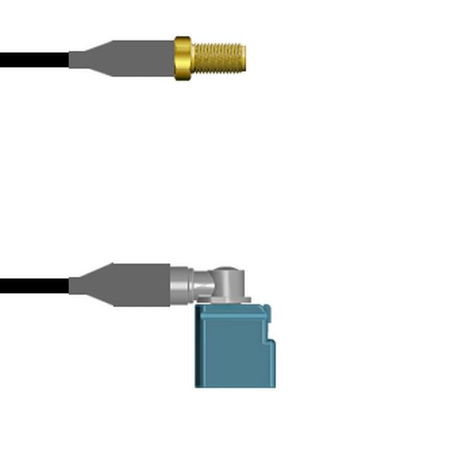 Q-2Z05D0008084I by Amphenol Custom Cable - SMA-SJ/FKRAZ-RJ RG58 84I