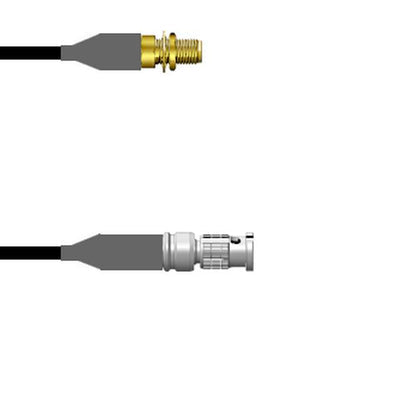 Q-3000X000D012I by Amphenol Custom Cable - SMA-SJB/HDBNC-SP LMR19 12I