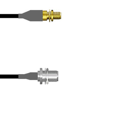 Q-30023000D006I by Amphenol Custom Cable - SMA-SJB/N-SJB LMR19 6I
