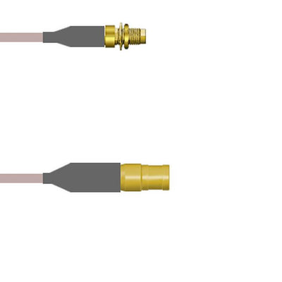 Q-3103Y000H1.5M by Amphenol Custom Cable - SMA-SJB/SMB-SP G142 1.5M