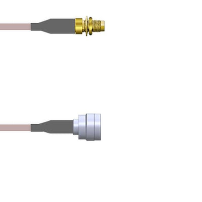Q-31056000H108I by Amphenol Custom Cable - SMA-SJB/TNC-SP G142 108I
