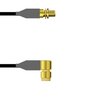 Q-32039000M084I by Amphenol Custom Cable - SMA-SJB/SMA-RP LMR24 84I