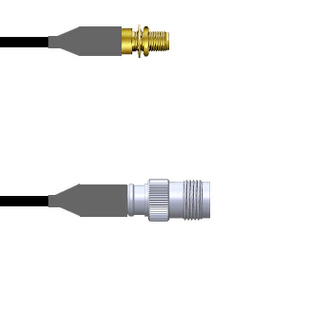 Q-3204R000M108I by Amphenol Custom Cable - SMA-SJB/TNC-SJ LMR24 108I