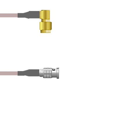 Q-3400V0005.25M by Amphenol Custom Cable - SMA-RP/HDBNC-SP G316 0.25M