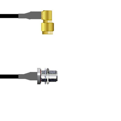 Q-3401T0003002M by Amphenol Custom Cable - SMA-RP/N-SJB G174 2M