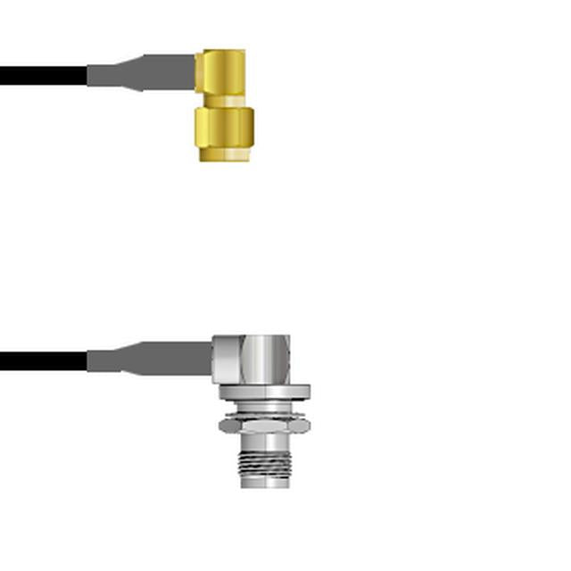 Q-340480003002M by Amphenol Custom Cable - SMA-RP/TNC-RJB G174 2M