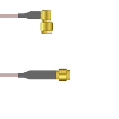 Q-3406800052.5M by Amphenol Custom Cable - SMA-RP/SMA-SP G316 2.5M