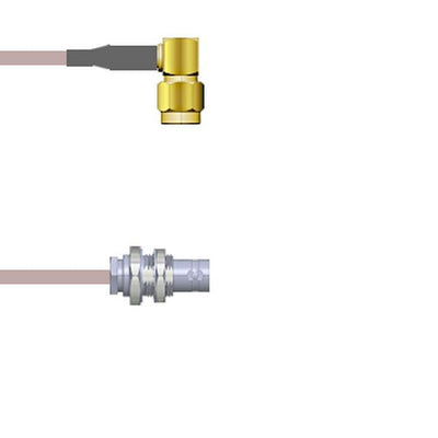 Q-35007000R018I by Amphenol Custom Cable - SMA-RP/BNC-SJB G316D 18I