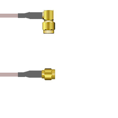 Q-3503C000R.25M by Amphenol Custom Cable - SMA-RP/SMA-SP G316D 0.25M