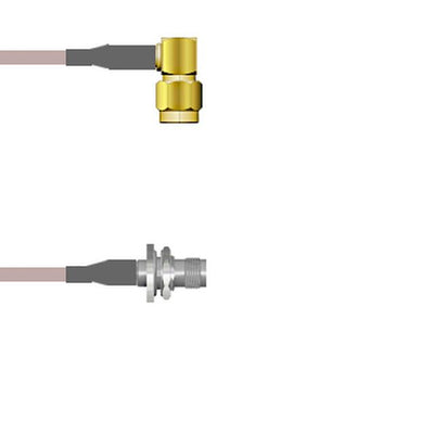 Q-3504H000R018I by Amphenol Custom Cable - SMA-RP/TNC-SJB G316D 18I