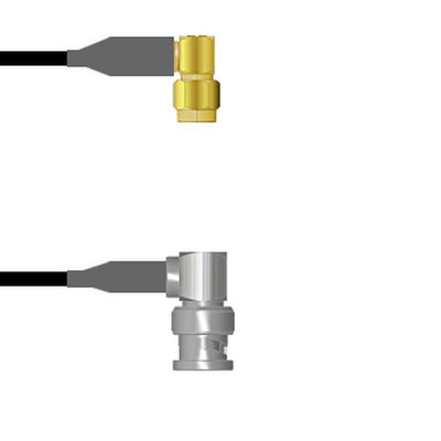 Q-3600E0008003M by Amphenol Custom Cable - SMA-RP/BNC-RP RG58 3M