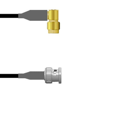 Q-3600L0008060I by Amphenol Custom Cable - SMA-RP/BNC-SP RG58 60I