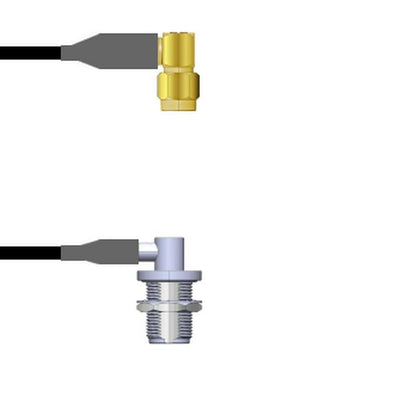 Q-3601S0008006I by Amphenol Custom Cable - SMA-RP/N-RJB RG58 6I