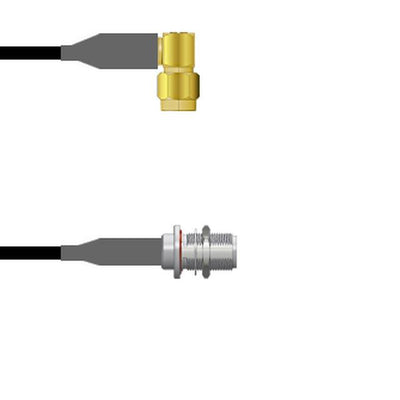 Q-3601X0008002M by Amphenol Custom Cable - SMA-RP/N-SJB RG58 2M