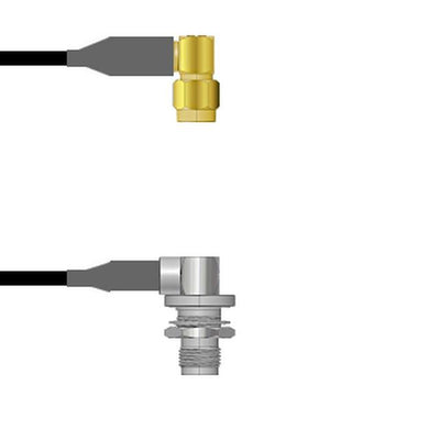 Q-3604900081.5M by Amphenol Custom Cable - SMA-RP/TNC-RJ RG58 1.5M