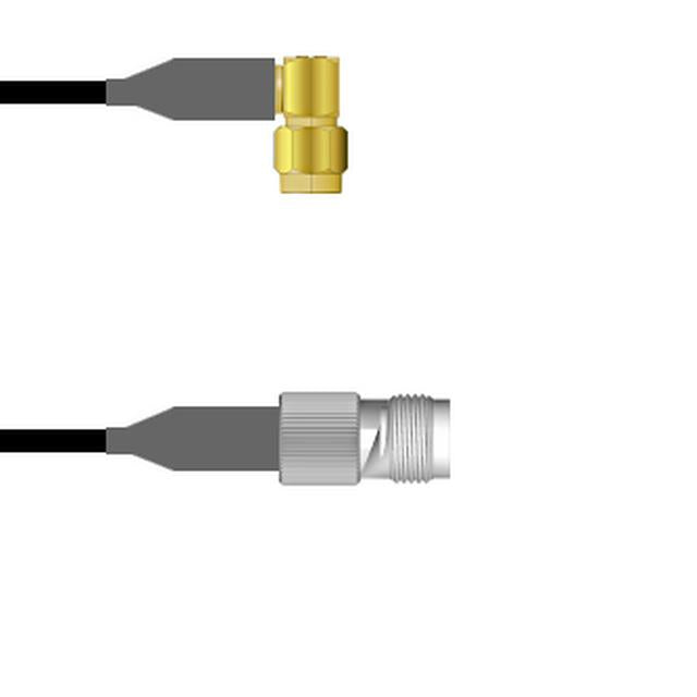 Q-3604J0008001M by Amphenol Custom Cable - SMA-RP/TNC-SJ RG58 1M