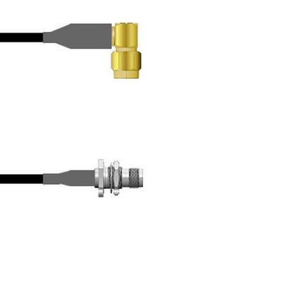 Q-3604K0008048I by Amphenol Custom Cable - SMA-RP/TNC-SJ RG58 48I