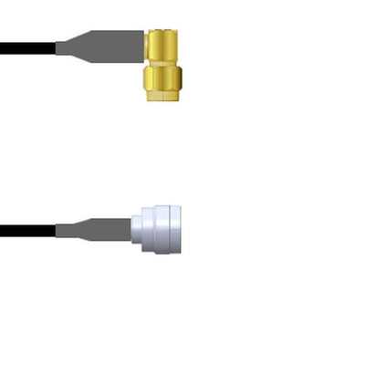 Q-360550008024I by Amphenol Custom Cable - SMA-RP/TNC-SP RG58 24I