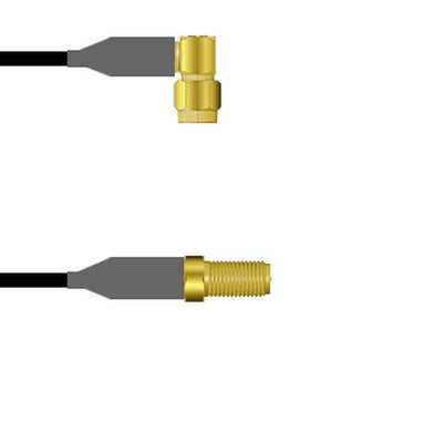 Q-360720008.75M by Amphenol Custom Cable - SMA-RP/SMA-SJ RG58 0.75M