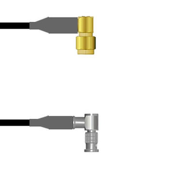 Q-3700U000D024I by Amphenol Custom Cable - SMA-RP/HDBNC-RP LMR19 24I