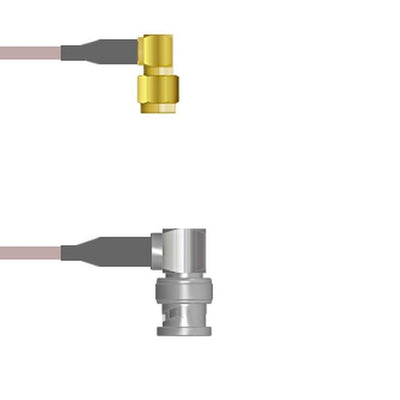 Q-3800F000H003M by Amphenol Custom Cable - SMA-RP/BNC-RP G142 3M