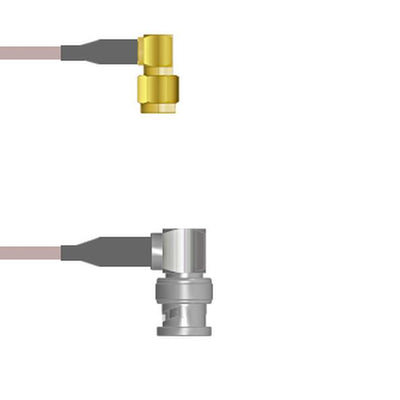 Q-3800F000H012I by Amphenol Custom Cable - SMA-RP/BNC-RP G142 12I