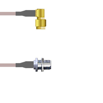 Q-38025000H018I by Amphenol Custom Cable - SMA-RP/N-SJB G142 18I