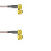 Q-38038000H084I by Amphenol Custom Cable - SMA-RP/SMA-RP G142 84I