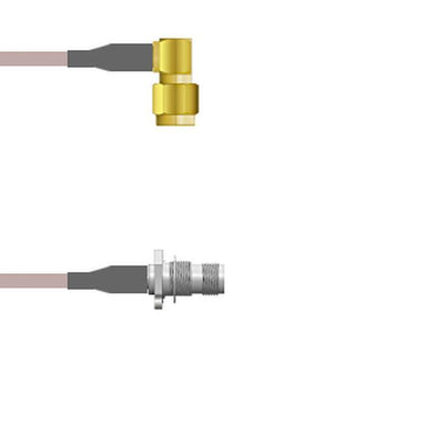 Q-3804O000H.25M by Amphenol Custom Cable - SMA-RP/TNC-SJB G142 0.25M