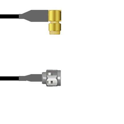 Q-3902K000M108I by Amphenol Custom Cable - SMA-RP/N-SP LMR24 108I