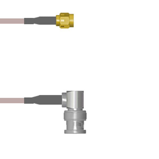 Q-3B00D0005002M by Amphenol Custom Cable - SMA-SP/BNC-RP G316 2M