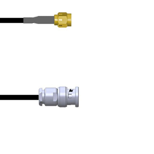 Q-3B00J0003012I by Amphenol Custom Cable - SMA-SP/BNC-SP G174 12I