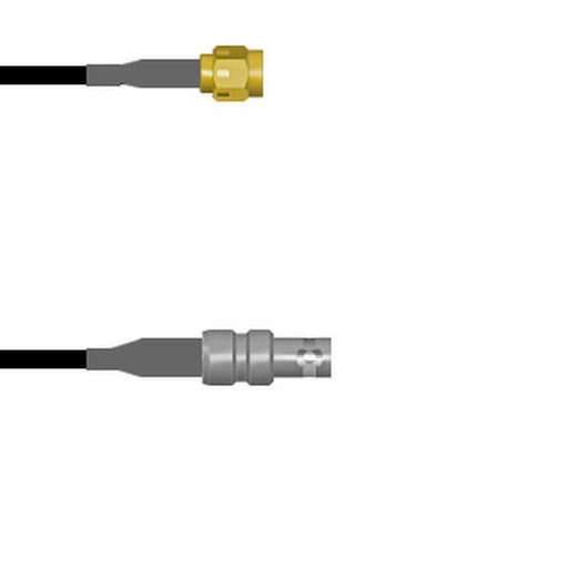 Q-3B00Q0003002M by Amphenol Custom Cable - SMA-SP/HDBNC-SJ G174 2M