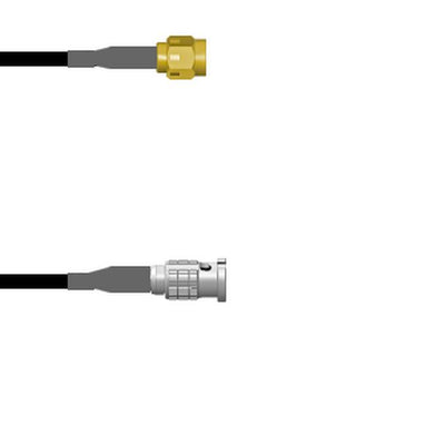 Q-3B00V00030.5M by Amphenol Custom Cable - SMA-SP/HDBNC-SP G174 0.5M