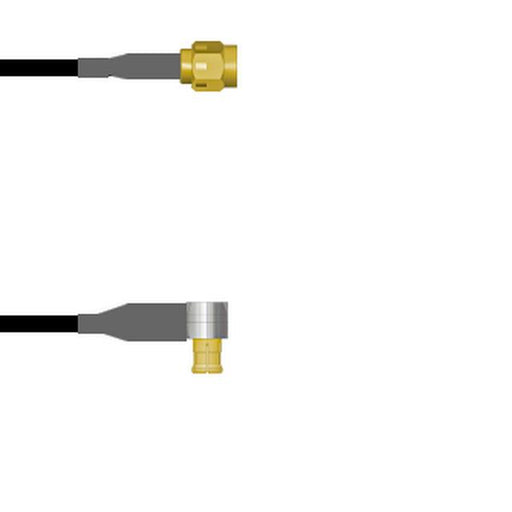 Q-3B01A0003084I by Amphenol Custom Cable - SMA-SP/MCX-RP G174 84I