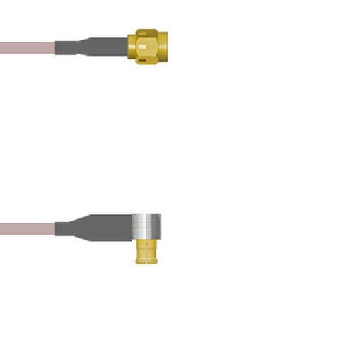 Q-3B01A0005.75M by Amphenol Custom Cable - SMA-SP/MCX-RP G316 0.75M