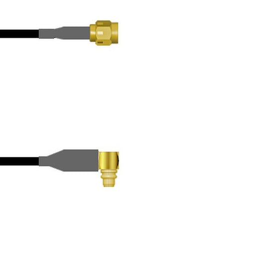 Q-3B01N0003072I by Amphenol Custom Cable - SMA-SP/MMCX-RP G174 72I