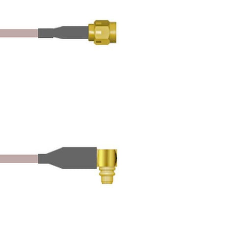 Q-3B01N0005108I by Amphenol Custom Cable - SMA-SP/MMCX-RP G316 108I
