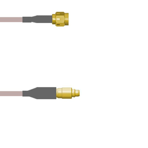 Q-3B01Q0005.25M by Amphenol Custom Cable - SMA-SP/MMCX-SP G316 0.25M