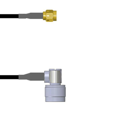 Q-3B02C0003060I by Amphenol Custom Cable - SMA-SP/N-RP G174 60I