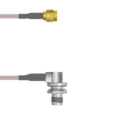 Q-3B0480005084I by Amphenol Custom Cable - SMA-SP/TNC-RJB G316 84I
