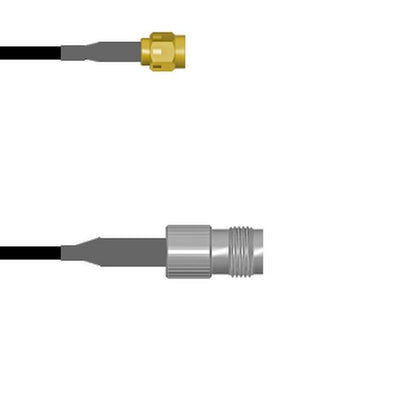 Q-3B04G0003084I by Amphenol Custom Cable - SMA-SP/TNC-SJ G174 84I