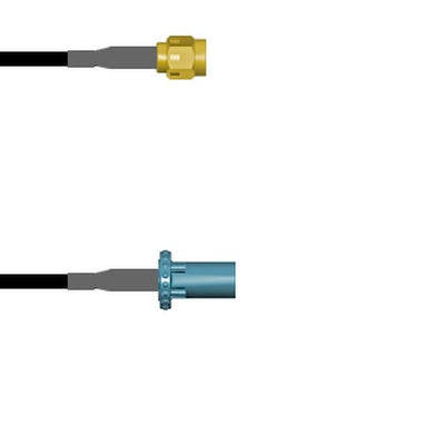 Q-3B05A0003003I by Amphenol Custom Cable - SMA-SP/FKRAZ-SP G174 3I