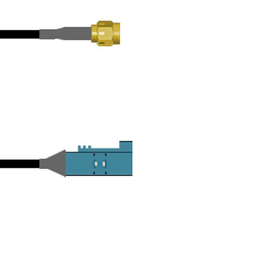 Q-3B05E0003002M by Amphenol Custom Cable - SMA-SP/FKRAZ-SJ G174 2M