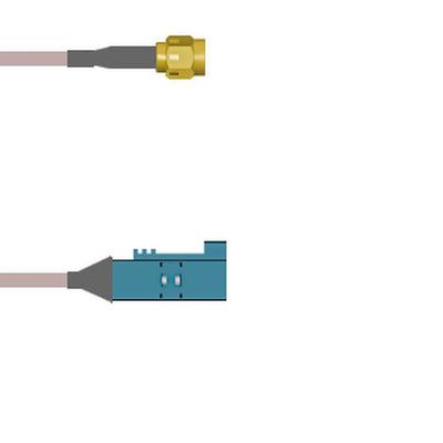 Q-3B05E0005002M by Amphenol Custom Cable - SMA-SP/FKRAZ-SJ G316 2M