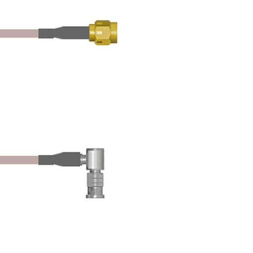 Q-3B05G0005048I by Amphenol Custom Cable - SMA-SP/HDBNC-RP G316 48I