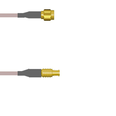 Q-3C01D000R003I by Amphenol Custom Cable - SMA-SP/MCX-SP G316D 3I