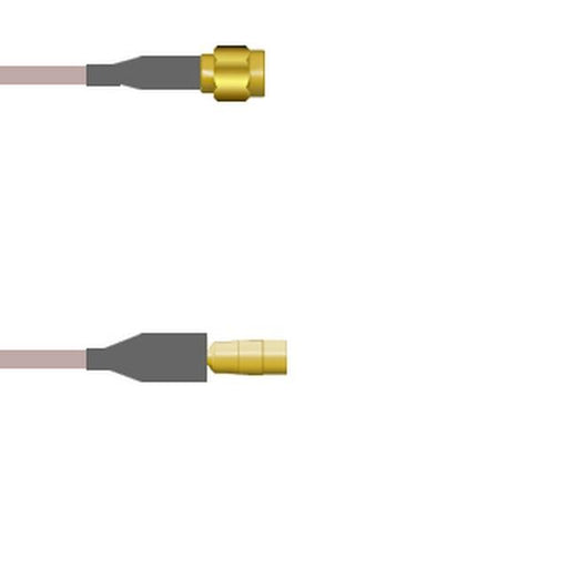 Q-3C01L000R0.5M by Amphenol Custom Cable - SMA-SP/MMCX-SJ G316D 0.5M